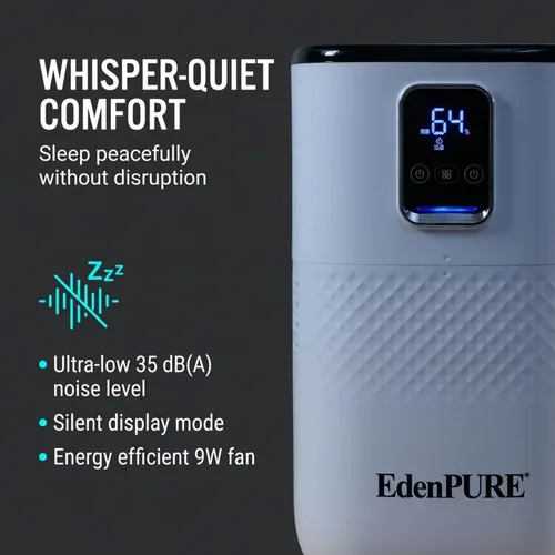 Miniatura 5 de EdenPURE Humidificador sin niebla: humidificación evaporativa silenciosa y sin niebla con tanque de 4.5 L, funcionamiento eficiente de energía