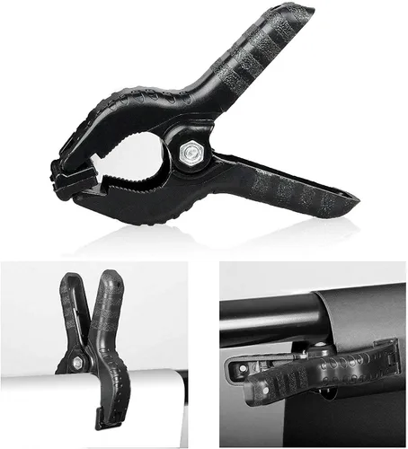 Miniatura 5 de HYJ-INC Sistema de soporte de fondo fotográfico con kit de soporte de fondo de 8,5 x 10 pies, fondo de pantalla de muselina 100% algodón