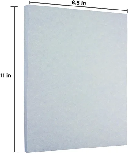 Miniatura 3 de LUXPaper Papel de 8.5 x 11 pulgadas, tamaño carta, pergamino azul, texto de 60 libras, 50