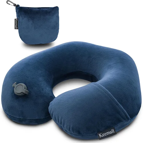 Miniatura 16 de Keemall Almohada de Cuello de Coche Inflable, Almohada de Reposacabezas de Coche Inflable Suave para Asiento de Conducción con Correa Ajustable