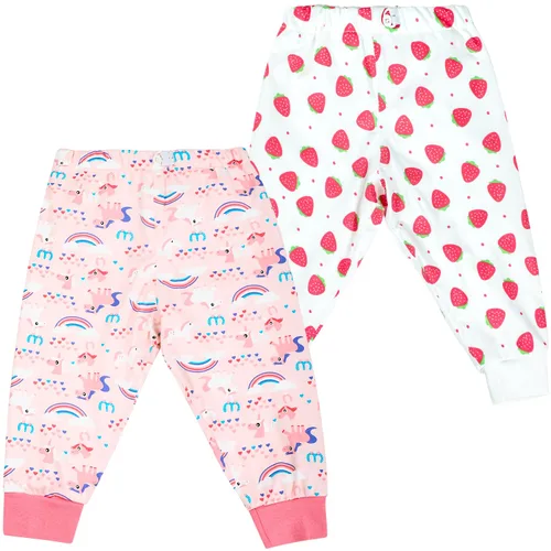 Miniatura 7 de MooMoo Baby Pantalones de pañales impermeables para entrenamiento para ir al baño, 2 paquetes de pañales cortos nocturnos para niños y niñas
