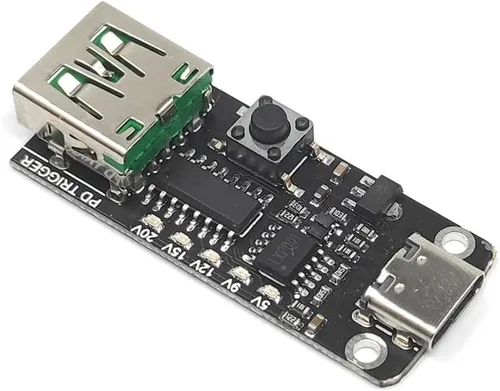 Miniatura 4 de 2 unids USB-C PD QC DC5V 9V 12V 15V 20V voltaje ajustable módulo de disparador de potencia 5A Tipo-C entrada hembra
