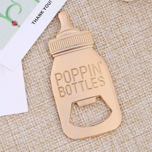 Miniatura 4 de Paquete de 18 abridores de botellas para recuerdos de baby shower, regalos de devolución de fiesta, abrebotellas con exquisita caja de recuerdos