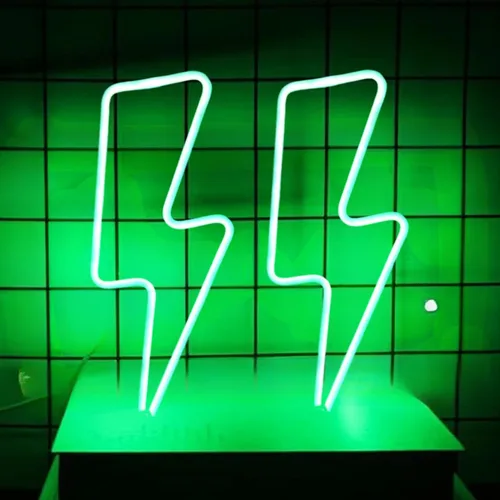 Miniatura 19 de 2 letreros de neón para decoración de pared, funciona con pilas de neón para dormitorio, configuración de sala de juegos, luces LED de neón