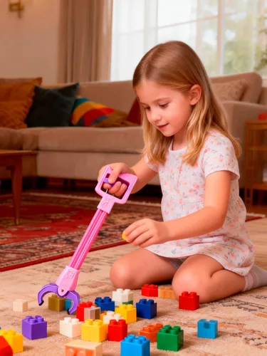 Miniatura 3 de Juguete agarrador de garras, juguetes de inteligencia para niños, agarrador de garra de mano, juguetes para recoger Rosa