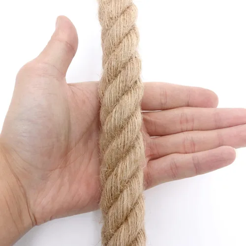 Miniatura 6 de Cuerda de yute de 1 pulgada y 25 pies, cuerda de yute resistente, cuerda de cáñamo natural, cuerda de cáñamo trenzada para manualidades, jardinería