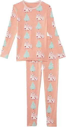 Miniatura 39 de KicKee Pants Conjunto de pijama de manga larga con estampado de piezas