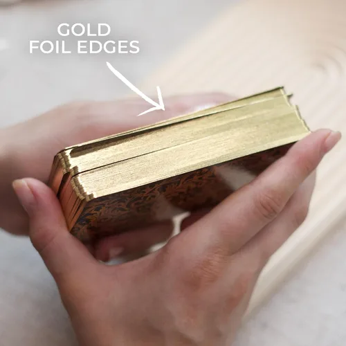 Miniatura 3 de CRAFTERIAN Baraja de cartas de tarot brillante, baraja de 78 cartas, tarot original para principiantes y expertos con libro guía y bolsa de regalo