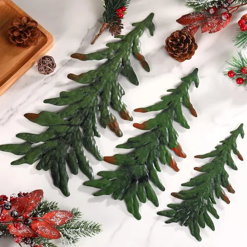 Miniatura 6 de 4 Piezas de Decoración de Pared de Árbol de Pino, Arte de Pared de Metal de Árbol de Pino para Decoración de Navidad al Aire Libre, Sala de Estar