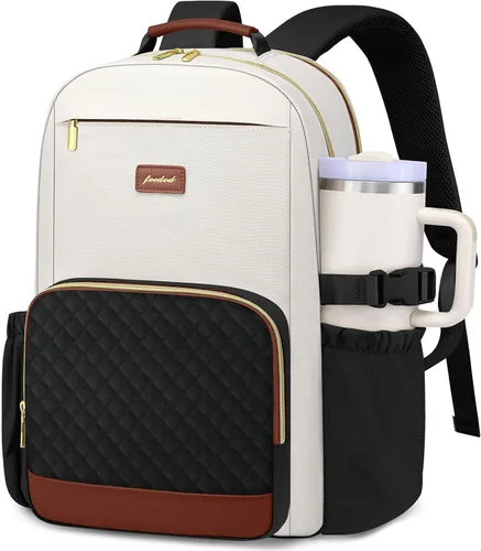 Miniatura 21 de Mochila para Laptop para Mujeres Mochila de Libros: Mochilas de Trabajo y Escuela de 15.6 pulgadas con Bolsillo con Compartimento para Taza de Gran