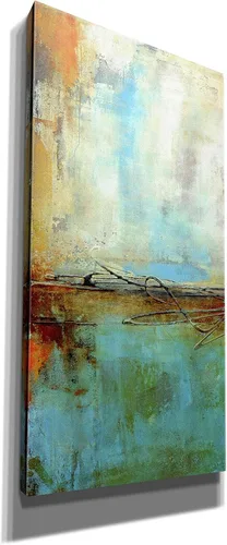 Miniatura 2 de Epic Graffiti Arte de pared en lienzo Giclée 'Urban East IV' por Erin Ashley, 12 x 24 pulgadas