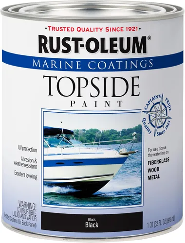 Miniatura 16 de Rust-Oleum 207005 Pintura para cubierta marina Marine Coatings, cuarto de galón, color gris acorazado