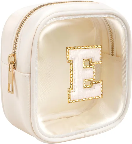 Miniatura 38 de KOTORA Bolsa de Maquillaje Inicial, Bolsa de Viaje de Artículos de Aseo, Bolsa de Maquillaje Transparente, Bolsas de Cosméticos Organizadoras