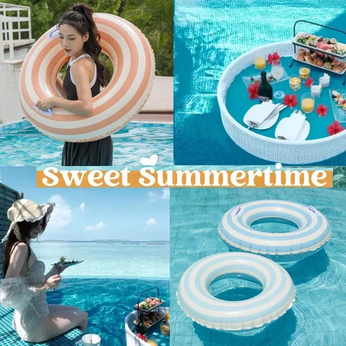 Miniatura 5 de 2 flotadores de piscina de frutas XL para adultos de 47 pulgadas, flotadores de piscina inflables para piscina, balsa para fiesta, agua, verano
