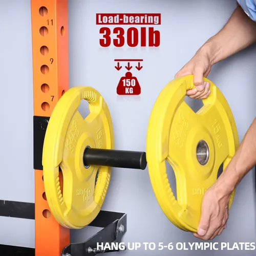 Miniatura 4 de Soporte para placa de peso de 3 x 3, bocinas de peso para almacenamiento de discos de peso olímpicos Para estante de 3x3" (agujero de 5/8")