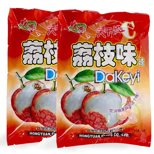 Miniatura 7 de Hong Yuan Classic Hard Candy 12.3 oz/350 g (lichi, paquete de 3)