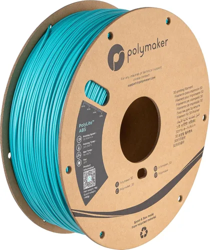 Miniatura 25 de Polymaker Filamento ABS Pro para impresora 3D de 0.069 pulgadas, color negro, ABS de grado de ingeniería de 2.2 lbs con alta resistencia al calor