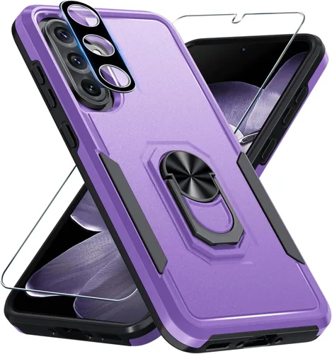 Miniatura 33 de Janmitta Funda compatible con Samsung Galaxy A14 5G con protector de pantalla + protector de lente de cámara, funda resistente de servicio pesado
