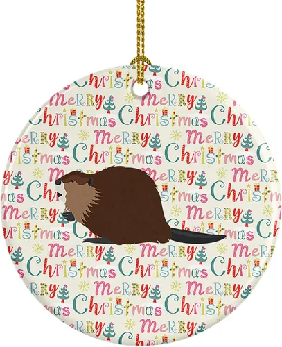Miniatura 116 de Caroline's Treasures Adorno de cerámica de avestruz común para árbol de Navidad, decoración colgante para el hogar, Navidad, vacaciones, fiesta