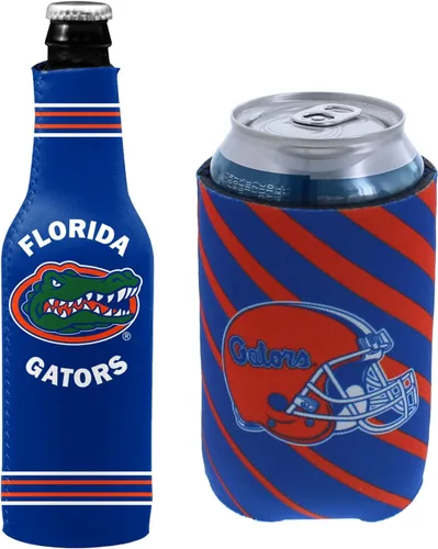 Miniatura 88 de College Team Color Logo Can & Bottle Holder Insulator Beverage Cooler Set