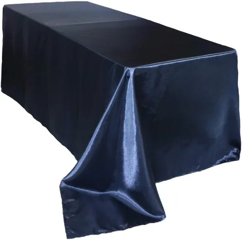 Miniatura 11 de YOUR CHAIR COVERS - Mantel rectangular de satén de 90 x 156 pulgadas - Manteles de mesa rectangulares de satén brillante blanco para mesas