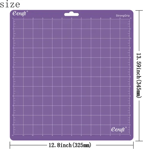Miniatura 3 de Ecraft Juego de 5 alfombrillas de corte de 12 x 12 para Silhouette Cameo 5/4/3/2/1, agarre variado (agarre fuerte, agarre estándar, agarre ligero)