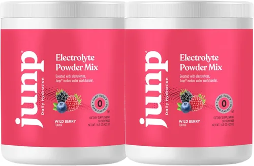Miniatura 17 de JUNP Polvo de electrolitos sin azúcar ni carbohidratos – Mezcla de bebida de electrolitos Keto de uva madura en vid - Polvo de electrolitos