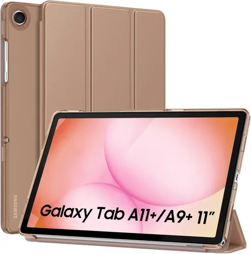 Miniatura 8 de MoKo Funda para Galaxy Tab A9+/A9 Plus de 11 pulgadas 2023, Funda Protectora Inteligente Delgada con Soporte y Carcasa Trasera Translúcida de PC