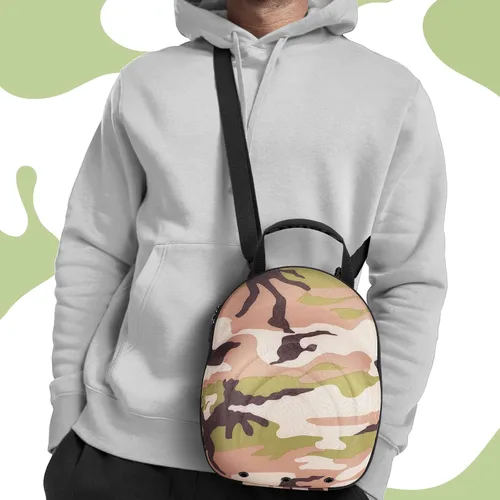 Miniatura 5 de Glamgen Funda rígida de viaje para gorras, funda para gorras de béisbol, bolsa de almacenamiento para 6 sombreros, organizador de sombreros con Caso