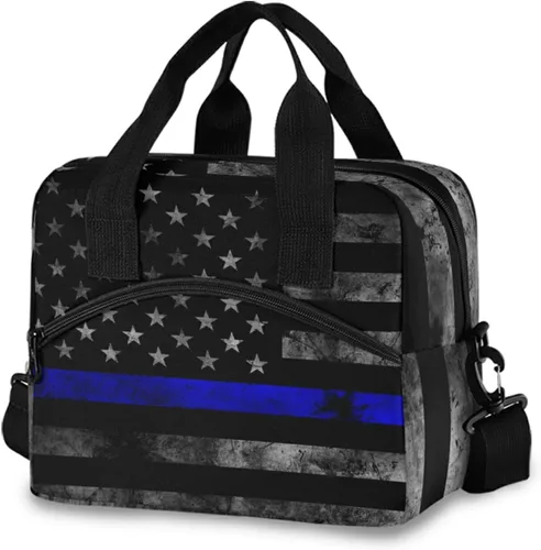 Miniatura 13 de Bolsas de almuerzo coloridas de conciencia sobre el autismo para mujeres y hombres, lonchera aislada reutilizable, correas de hombro ajustables