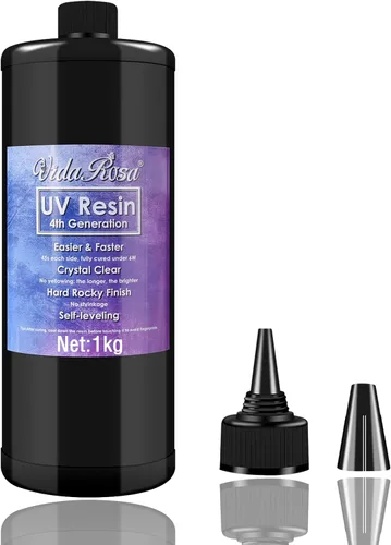 Miniatura 7 de Resina UV de 3.53 oz de tipo duro transparente para arte de resina, joyería, manualidades, fundición y revestimiento, resina UV de curado más