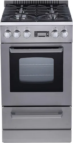 Miniatura 5 de Avanti Cocina Eléctrica Serie ELITE Diseño Compacto, Capacidad de 2 Pies Cúbicos con 4 Quemadores de Serpentín, Puerta de Horno de Vidrio Enmarcado