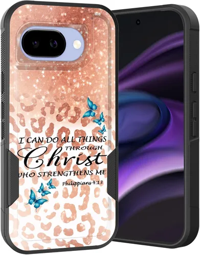Miniatura 27 de Funda para Pixel 6A, Híbrida de Doble Capa de Servicio Pesado Resistente a Prueba de Golpes PC Duro + Funda Protectora de Silicona Suave para Google