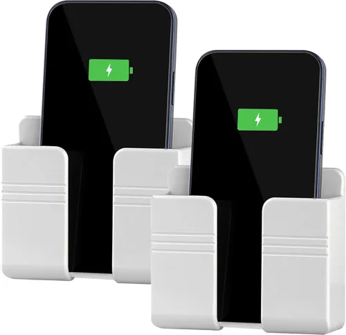 Miniatura 9 de CEI&BPY Soporte para teléfono de montaje en pared, soporte para teléfono con autoadhesivo. Soporte de teléfono para carga y RV para iPhone y Android