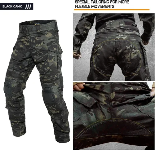 Miniatura 3 de YEVHEV G3 Pantalones de combate tácticos Pantalones tácticos Ropa militar Ropa de camuflaje Equipo de paintball con rodilleras para hombres