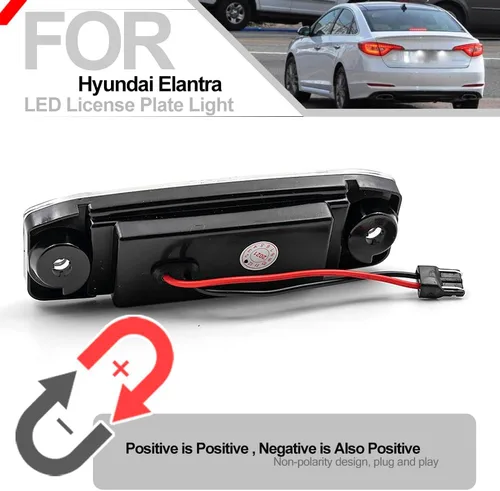 Miniatura 7 de nsautolighting Elan'tra - Luz LED de matrícula para Hyundai Kona N Elan'tra Tucson Sonata Kia Sport'age Sorento 6500K xenón blanco sin errores