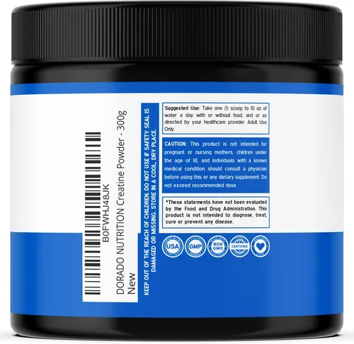 Miniatura 3 de Monohidrato de creatina en polvo 5G l micronizado y sin sabor l 60 porciones 5000 mg por porción l Suplemento de creatina pura para hombres