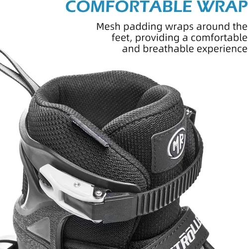 Miniatura 3 de METROLLER Patines en línea para mujeres, patines en línea ajustables para adultos, para adolescentes y niños Blanco