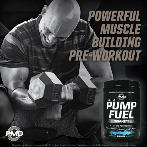 Miniatura 6 de PMD Sports Pump Fuel Ultra Insanity - Polvo de preentrenamiento premium y bomba muscular, mayor enfoque, resistencia y recuperación, creatina