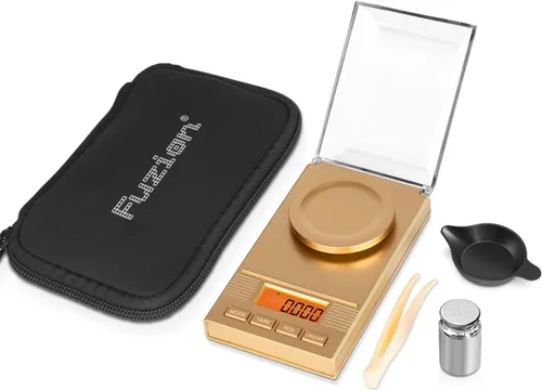 Miniatura 8 de Fuzion - Balanza de miligramos 50 g x 0,001 g, balanza de mg con diseño 9 en 1 - balanza micro, balanza de polvo para recarga con estuche portátil