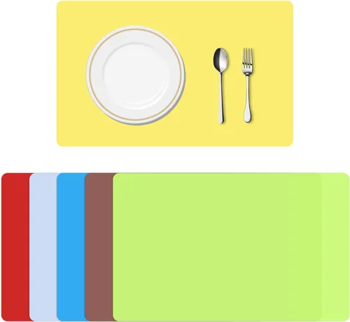 TrendBox mantel de plástico impermeable de silicona de múltiples colores, artículo lavable antideslizante de aislamiento térmico para la cocina,