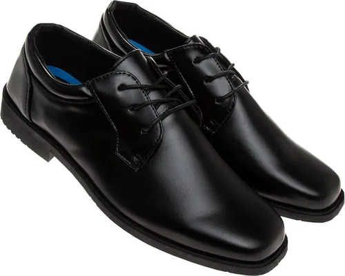 Miniatura 2 de Josmo Zapatos de vestir para niños Zapatos formales clásicos Oxford con cordones Negro marrón blanco (niño pequeño-niño grande)