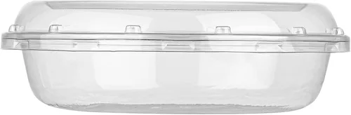 Miniatura 15 de Restaurantware Thermo Tek - Platos para servir de 7.5 x 2.4 pulgadas con tapas, 100 bandejas desechables para verduras, redondas para fiestas