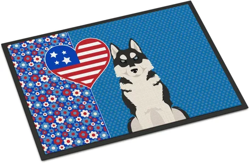 Miniatura 196 de Caroline's Treasures WDK5119JMAT Airedale Terrier USA - Tapete para interiores o exteriores, 24 x 36 pulgadas, tapete para puerta delantera