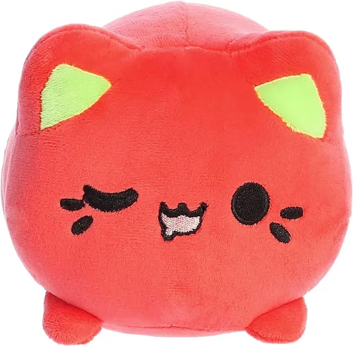 Miniatura 2 de Aurora® Encantador Tasty Peach® Guayaba Meowchi - Animal de peluche - Diseño brillante y colorido - Peluche Showpiece - Naranja 7 pulgadas