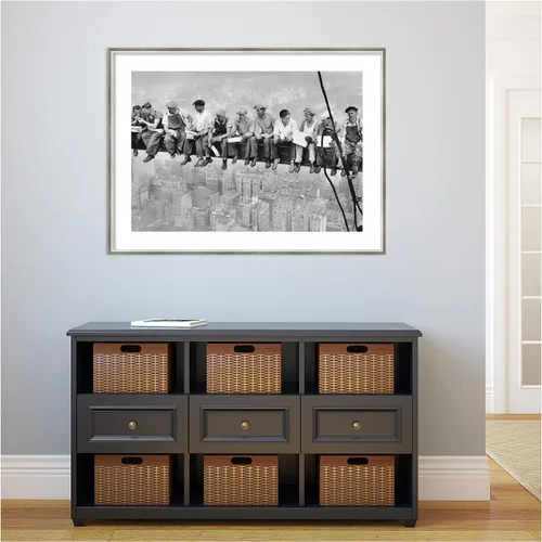 Miniatura 6 de Amanti Art Lienzo decorativo enmarcado para pared, 31 x 41 pulgadas, almuerzo en un rascacielos 1932 por Charles C. Ebbets, arte de pared