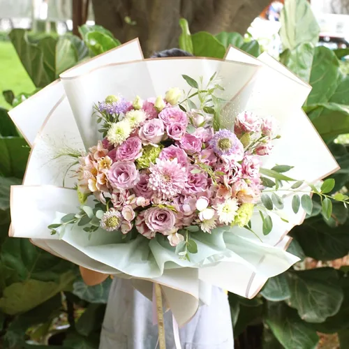 Miniatura 6 de NESCCI Papel de Envolver Flores de 20 Hojas - Papel de Envolver Ramo Floral Impermeable, Suministros de Floristería Papel de Embalaje para Boda