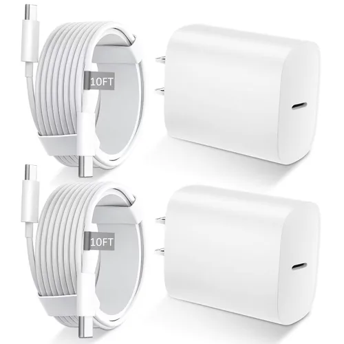Cargador de carga rápida para iPhone 17 16 y 15, cargador USB C tipo C de 10 pies de largo, cable de carga rápida para iPhone 17/Pro/Pro Max/17