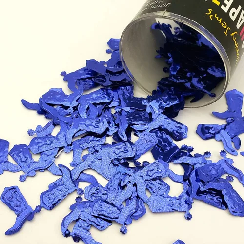 Bota vaquera de confeti con espuela azul real, paquete al por menor #9024 QS0