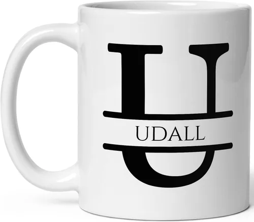 Miniatura 28 de Taza de café personalizada con monograma, letra inicial A personalizada para mujeres, hombres, niñas, niños, papás, mamás amigos, taza de café